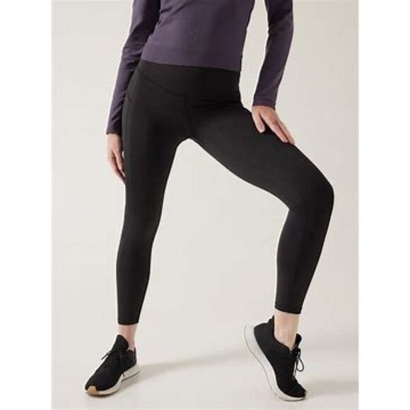 Athleta Ultimate Stash High Rise 7/8 Legging Black Large - Picture 2 of 8